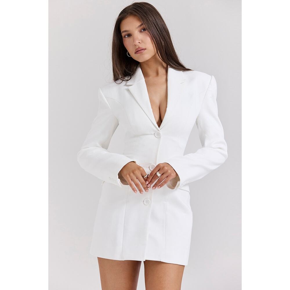 House of CB Amia White Blazer Mini Dress